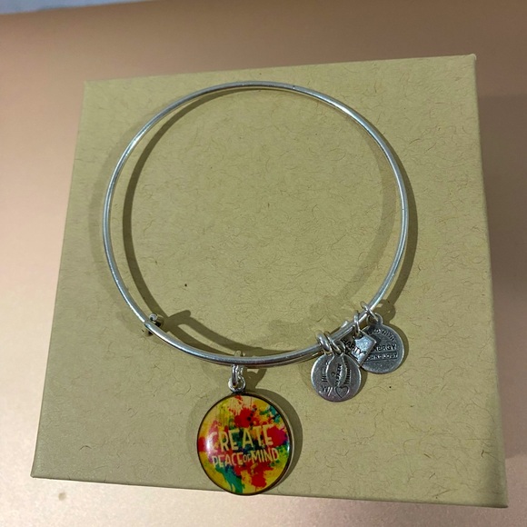 Alex and Ani Create Peace of Mlnd Bangle Bracelet - Picture 1 of 4